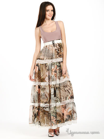 Платье Suvenir, цвет цвет пепельно-розовый / мультиколор