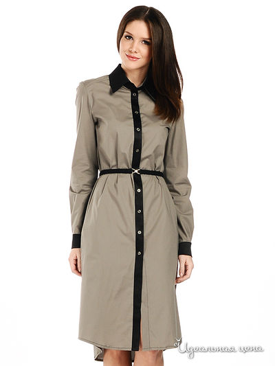 Платье Suvenir, цвет цвет черный / серо-бежевый