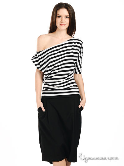 Топ Suvenir, цвет цвет черный / белый