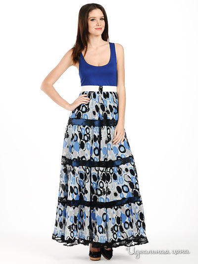 Платье Suvenir, цвет цвет синий / мультиколор