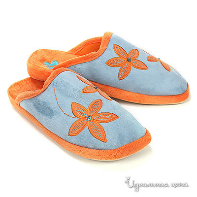 Тапочки Beppi, цвет цвет голубой / оранжевый