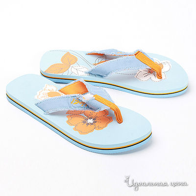 Сланцы Beppi, цвет цвет голубой / оранжевый