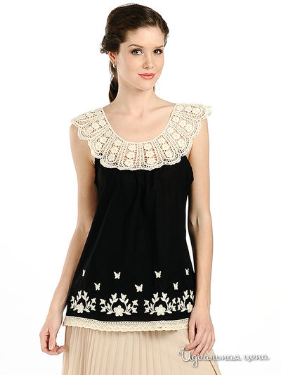 Топ Aftershock, цвет цвет черный / молочный