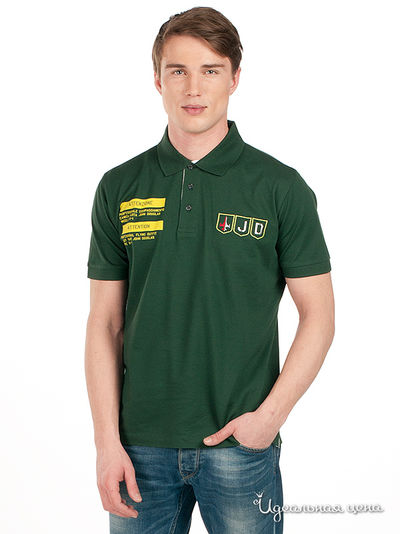 Поло John Douglas, цвет цвет зелёный