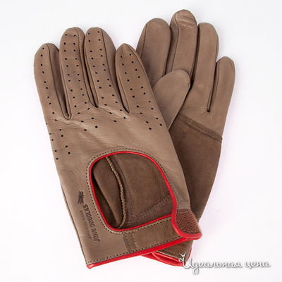 Перчатки John Douglas, цвет цвет бежевый / красный