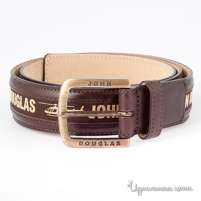 Ремень John Douglas, цвет цвет коричневый