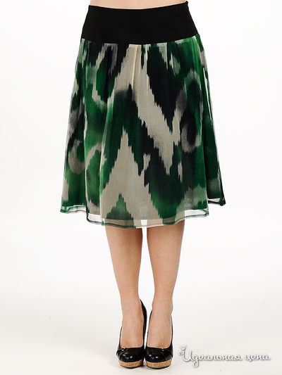 Юбка Apriori, цвет цвет зеленый / черный