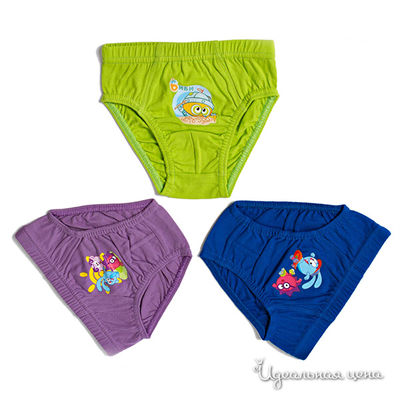 Комплект трусов Cartoon Brands, цвет цвет фиолетовый / зеленый / синий