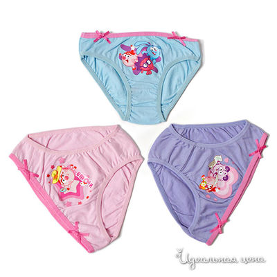 Комплект трусов Cartoon Brands, цвет цвет розовый / голубой / сиреневый