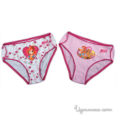 Комплект трусов Cartoon Brands, цвет цвет белый / розовый