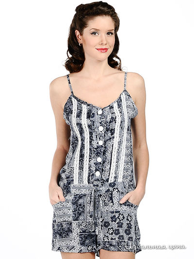 Комбинезон F5jeans, цвет цвет темно-синий / белый