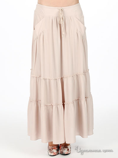 Юбка F5jeans, цвет цвет пепельно-розовый