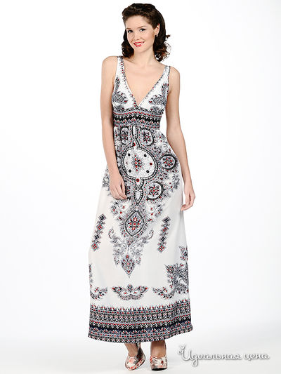 Сарафан F5jeans, цвет цвет белый / темно-синий