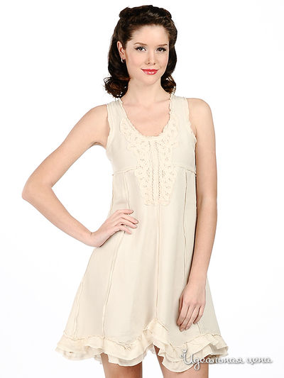 Сарафан F5jeans, цвет цвет кремовый