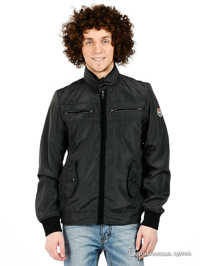 Ветровка F5jeans, цвет цвет черный / белый / принт полоска