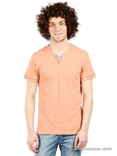 Футболка F5jeans, цвет цвет серо-оранжевый меланж