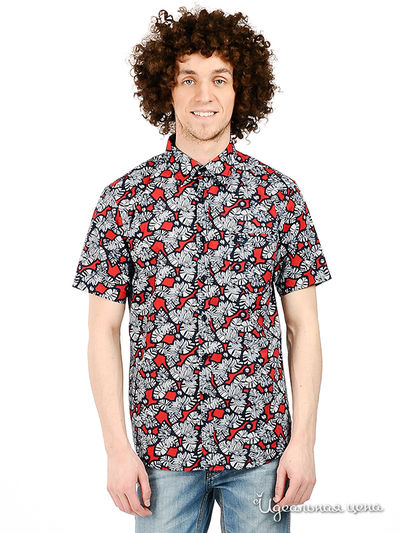 Рубашка F5jeans, цвет цвет темно-синий / красный / белый