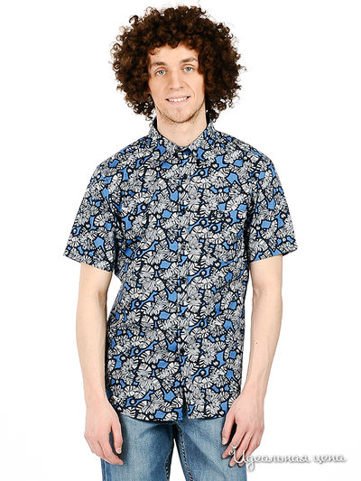 Рубашка F5jeans, цвет цвет голубой / темно-синий / белый