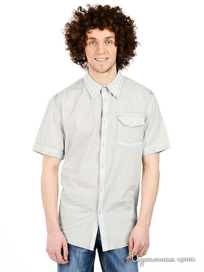 Рубашка F5jeans, цвет цвет белый / серый