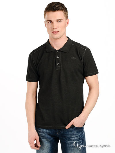 Футболка-поло Rich&Royal, цвет цвет темно-серый