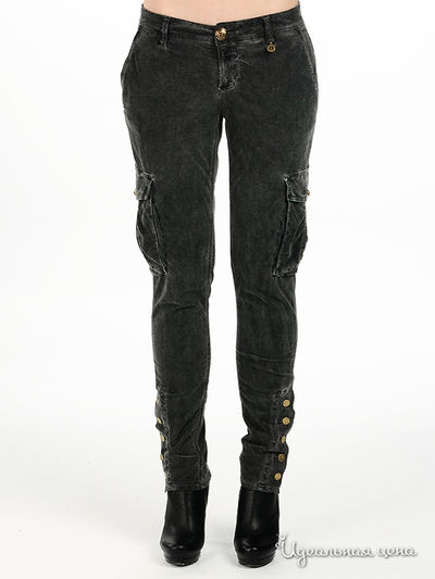 Брюки Rich&Royal, цвет цвет черно-серый