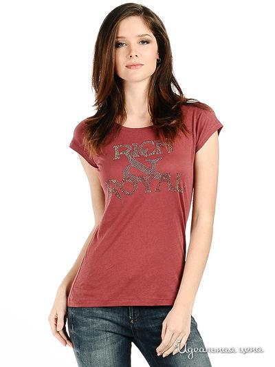 Футболка Rich&Royal, цвет цвет бордовый