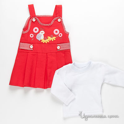 Платье My little angel, цвет цвет красный / белый