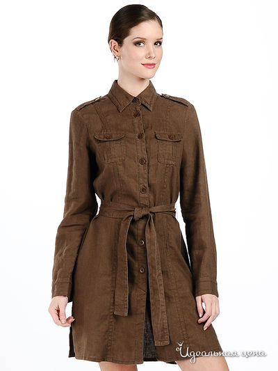 Платье OUI, цвет цвет коричневый