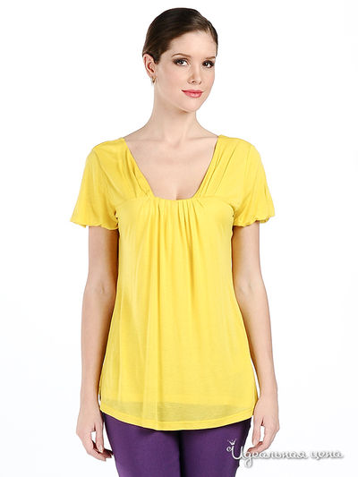 Футболка OUI, цвет цвет желтый