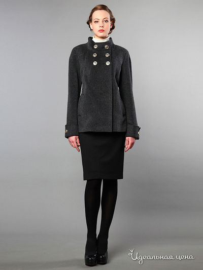 Полупальто Pompa, цвет цвет серый