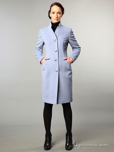 Пальто Pompa, цвет цвет серо-голубой