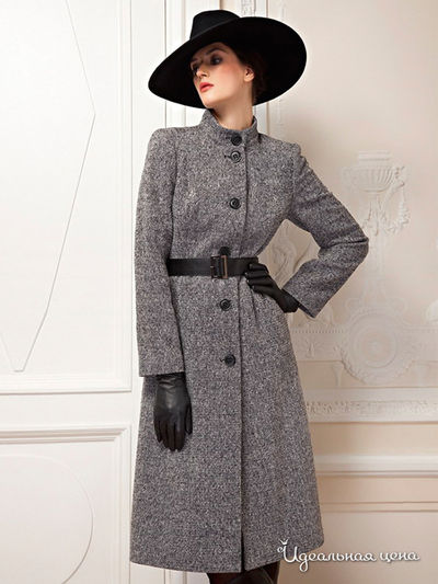 Пальто Pompa, цвет цвет серый