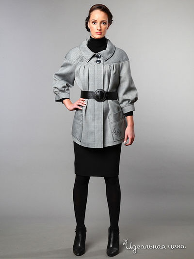 Полупальто Pompa, цвет цвет серый