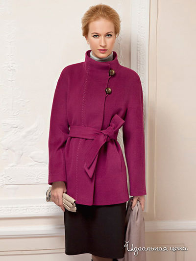 Полупальто Pompa, цвет цвет бордовый