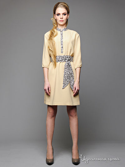 Платье Pepen, цвет цвет бежевый