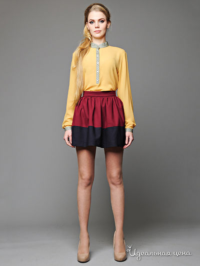 Юбка Pepen, цвет цвет бордовый / синий