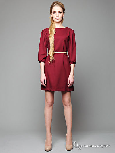 Платье Pepen, цвет цвет бордовый