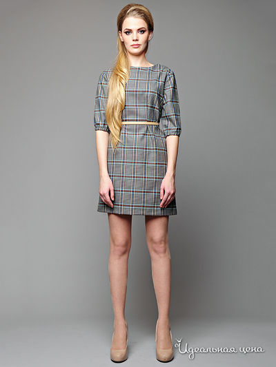 Платье Pepen, цвет цвет серый