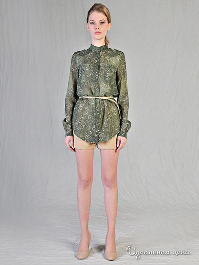 Рубашка Pepen, цвет цвет зеленый