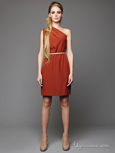 Платье Pepen, цвет цвет оранжевый