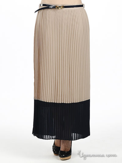 Юбка Pole & Pole, цвет цвет темно-синий / бежевый