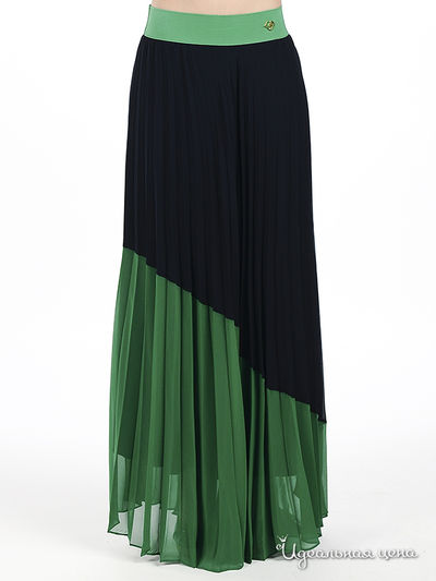 Юбка Pole & Pole, цвет цвет темно-синий / зеленый