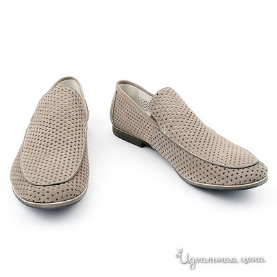 Мокасины Neri&Rossi, цвет цвет серо-бежевый