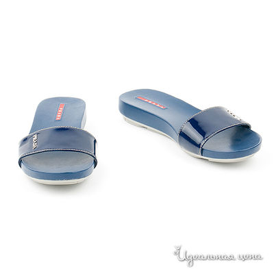 Сандалии Prada, цвет цвет синий