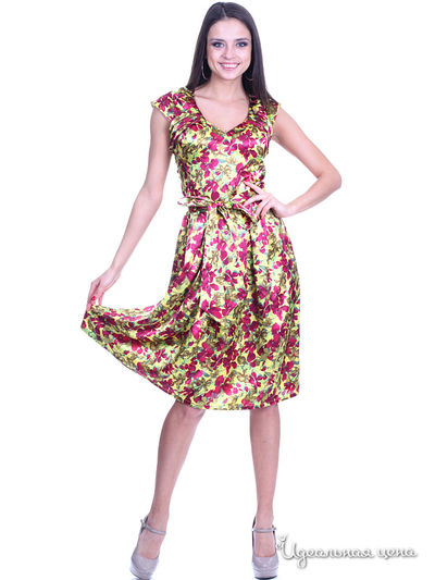 Платье Olive Grey, цвет цвет желтый / бордовый