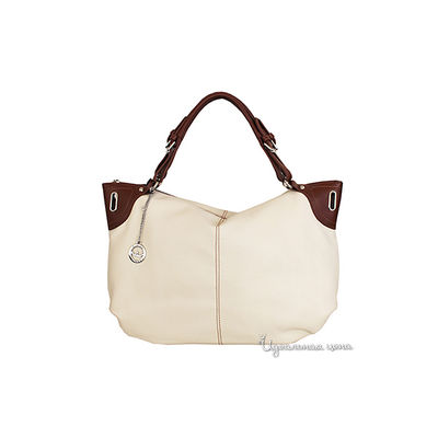 Сумка Edmins, цвет цвет белый / коньячный