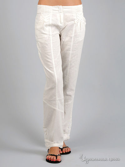 Брюки CARIBA, цвет цвет белый