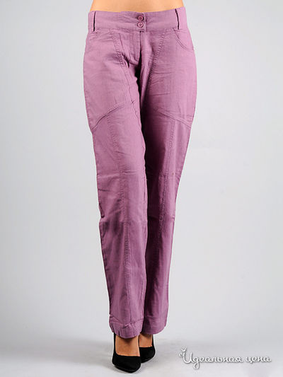 Брюки CARIBA, цвет цвет сиреневый