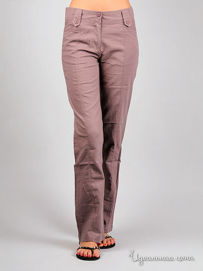 Брюки CARIBA, цвет цвет сиреневый