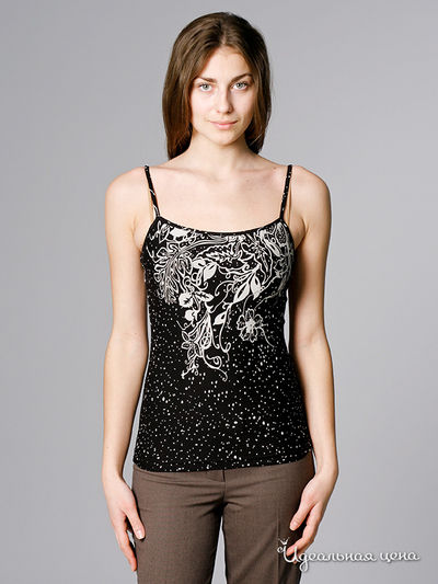Топ CARIBA, цвет цвет черный